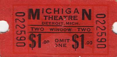 Michigan Theatre - From Robert Morrow